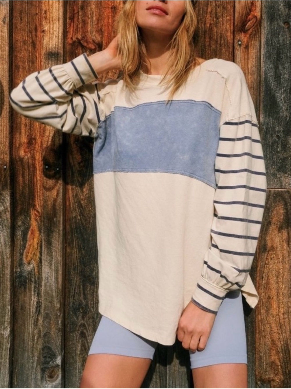 We The Free Cream Knit Top